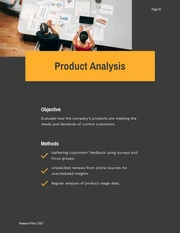 Black And Yellow Modern Research Plan - page 3