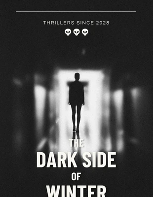 Free  Template: Capa de livro de suspense misterioso preto simples