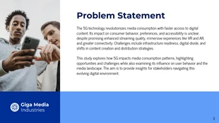 Blue And Navy Simple Modern Proposal Research Presentation - Pagina 3