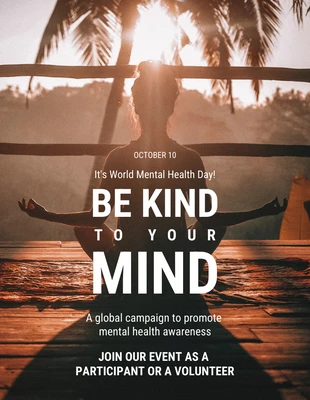 premium  Template: Vintage Meditation Veranstaltung Poster