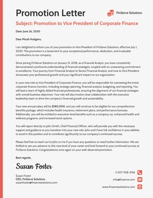Free  Template: Cartas promocionais corporativas modernas laranja