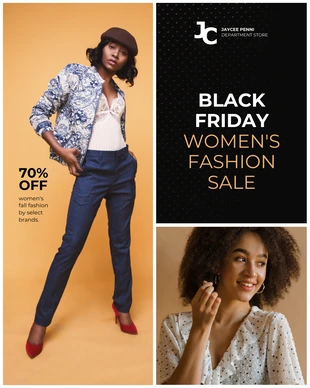 business  Template: Modello Instagram per il Black Friday