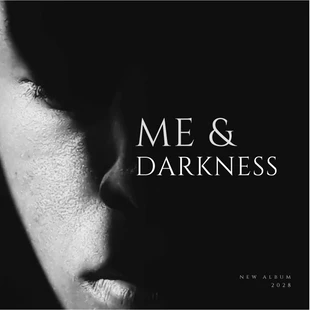 Free  Template: Capa do álbum Black Dark Photo Sad