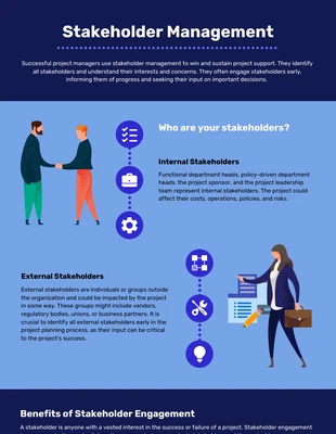 premium  Template: Infografía de las partes interesadas