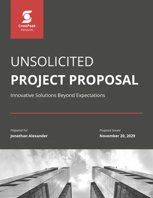 Free  Template: Proposta di progetto non richiesta