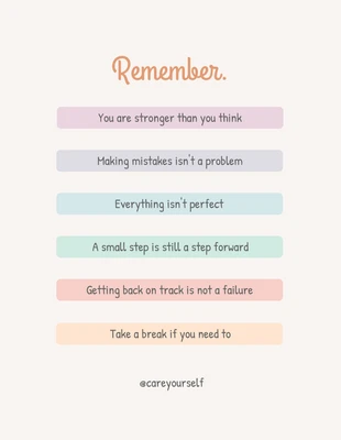 Free  Template: Volantino Crema Salute Mentale Remember