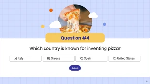 Blue and Yellow Fun Quizzes Presentation - Pagina 5
