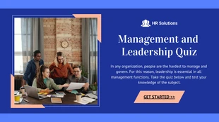 business interactive Template: Presentazione del quiz sull'illustrazione geometrica blu
