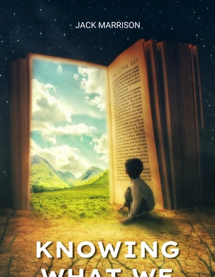 Free  Template: Capa de livro com ilustração fotográfica simples