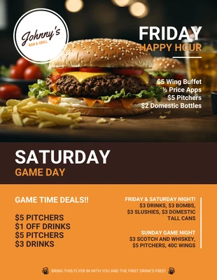 Free  Template: Food Business Flyer Template