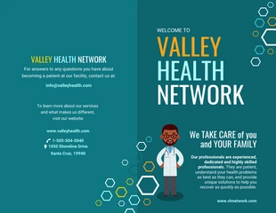 Free accessible Template: Opuscolo informativo medico Teal