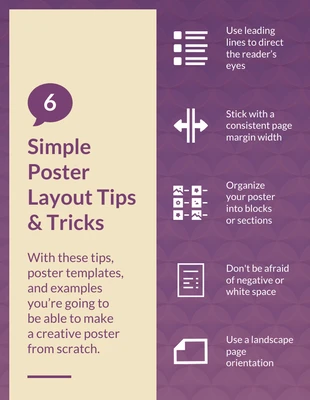 premium  Template: Conseils de conception d'affiches magenta Pinterest Post