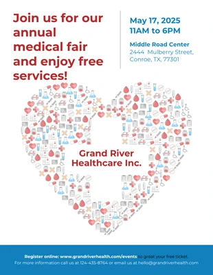 Free  Template: Volantino dell'evento Light Healthcare