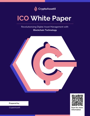 Free  Template: قالب الورقة البيضاء ICO