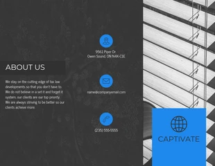business  Template: Brochure aziendale ripiegabile