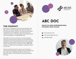 Free accessible Template: Modello di brochure aziendale gratuito