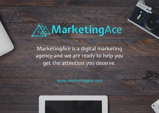premium  Template: Cartolina aziendale di marketing digitale minimale