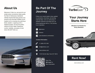 Free interactive Template: Opuscolo sui servizi di autonoleggio