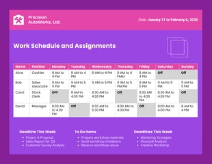 Free  Template: Formulario de programación de talleres para empleados en rosa y morado