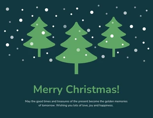 Dark Snowy Christmas Card