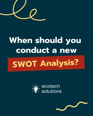 Free  Template: Diapositive del post del carosello di analisi SWOT