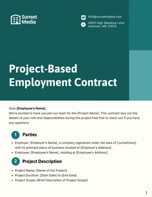 premium  Template: Modello di contratto di lavoro a progetto
