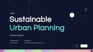 business  Template: Apresentação Agenda Simples Azul Escuro