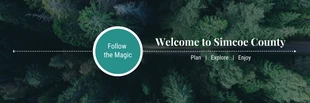 premium  Template: Banner Twitter del turismo di viaggio