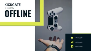 Free  Template: Banner Twitch Offline per videogiochi