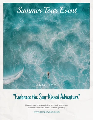 Free  Template: Poster per eventi di viaggio estivo con texture moderna estetica grigio chiaro