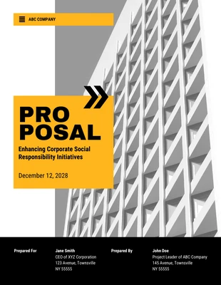 Free  Template: Proposta di responsabilità sociale d'impresa