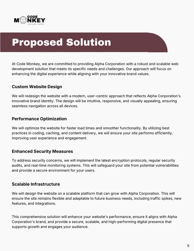 Web Development Services Proposal - Seite 5