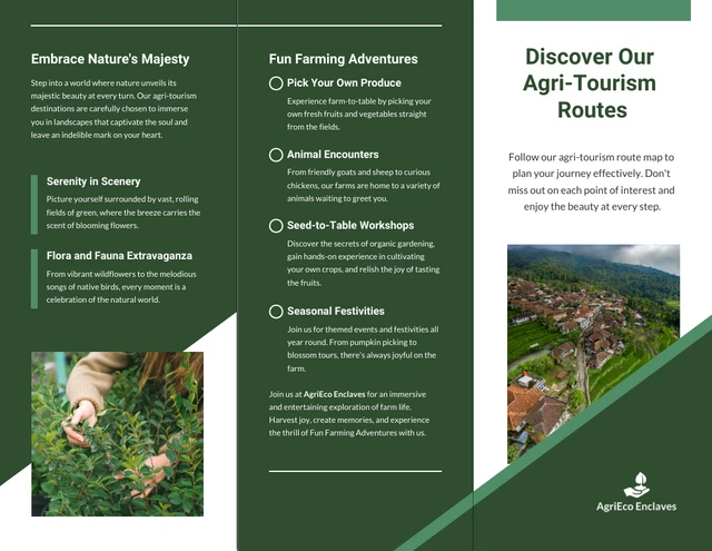 Agri-Tourism Opportunities Brochure - Pagina 2