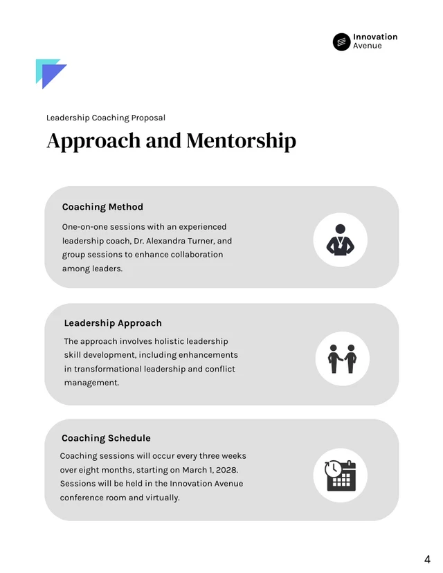 Leadership Coaching Proposal - Pagina 4
