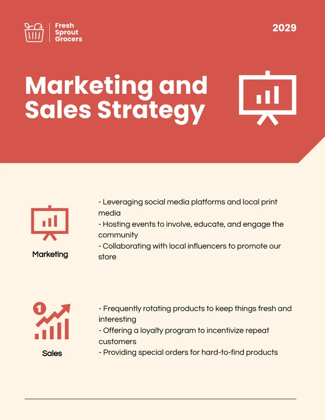 Beige And Red Small Business Plan - Pagina 4