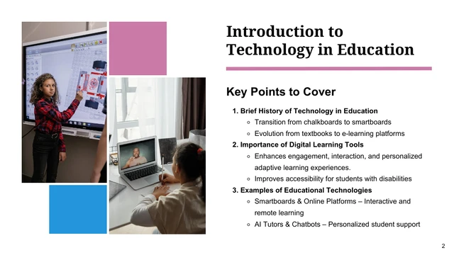 Technology’s Impact on Education Presentation Template - Pagina 2