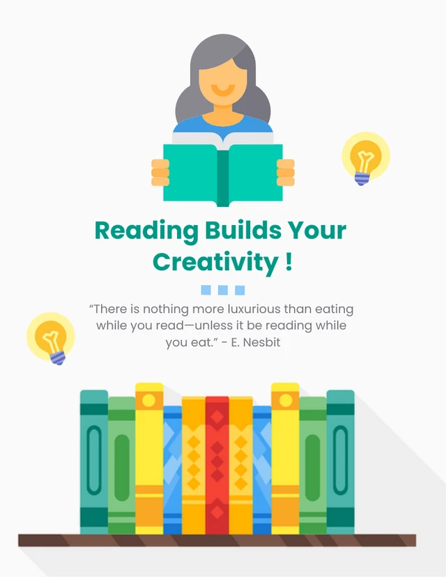 Poster di citazioni di lettura di illustrazione minimalista grigio chiaro Template Modello di poster con illustrazione minimalista grigio chiaro per leggere le citazioni