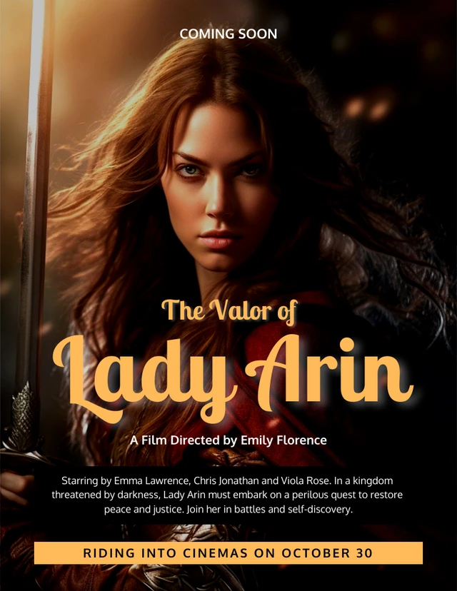 Fantasy Movie Poster Template Fantasy Movie Poster Template